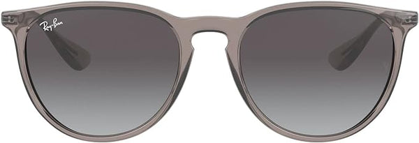 RAY-BAN ERIKA ROUND SUNGLASSES, TRANSPARENT GREY/LIGHT GREY GRADIENT DARK GREY, RB4171 54