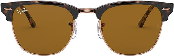 RAY-BAN CLUBMASTER SQUARE SUNGLASSES, HAVANA/ROSE GOLD/B-15 BROWN, RB3016 49