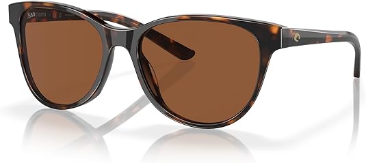 COSTA DEL MAR WOMAN CATHERINE SUNGLASSES TORTOISE FRAME, COPPER LENSES, 57