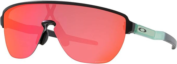 OAKLEY MEN'S  CORRIDOR RECTANGULAR SUNGLASSES, MATTE BLACK/PRIZM TRAIL TORCH, 0OO9248 42