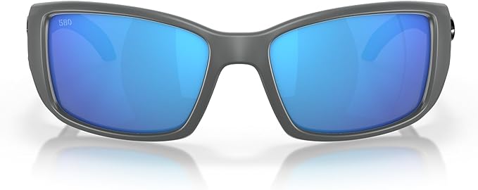 COSTA DEL MAR MAN SUNGLASSES MATTE GRAY/BLUE MIRROR, 62