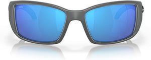 COSTA DEL MAR MAN SUNGLASSES MATTE GRAY/BLUE MIRROR, 62