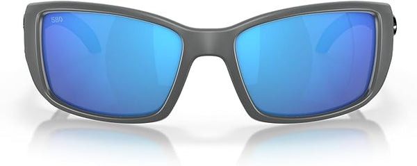 COSTA DEL MAR MAN SUNGLASSES MATTE GRAY/BLUE MIRROR, 62