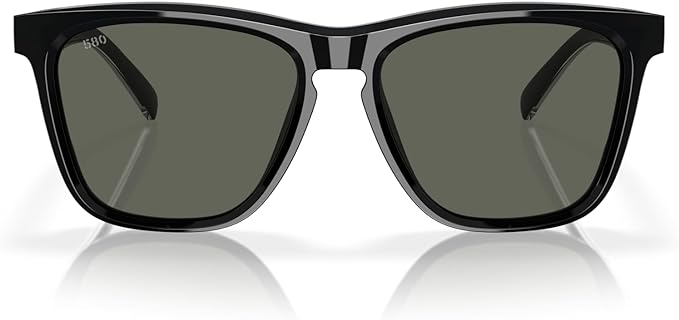 COSTA DEL MAR ULU SUNGLASSES, BLACK/GREY 580G, 56