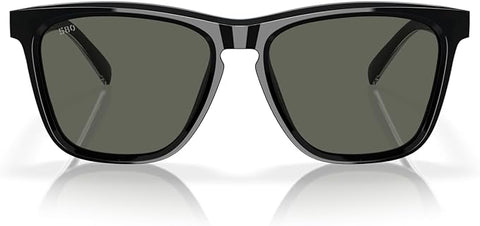 COSTA DEL MAR ULU SUNGLASSES, BLACK/GREY 580G, 56