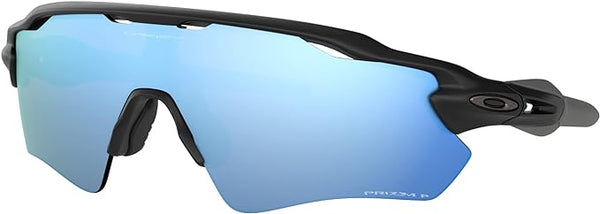 OAKLEY MEN'S  RADAR EV PATH RECTANGULAR SUNGLASSES, MATTE BLACK/PRIZM DEEP WATER POLARIZED, OO9208 38