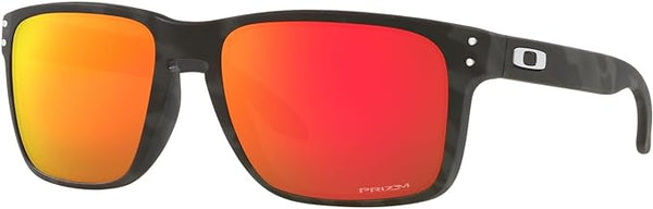 OAKLEY MEN'S HOLBROOK XL SQUARE SUNGLASSES, MATTE BLACK CAMOUFLAGE/PRIZM RUBY, OO9417 59