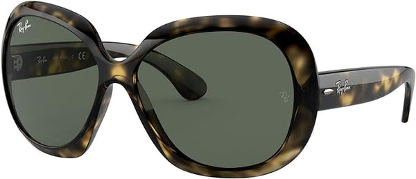 RAY-BAN WOMEN'S JACKIE OHH II BUTTERFLY SUNGLASSES, LIGHT HAVANA/DARK GREEN,  RB4098 60