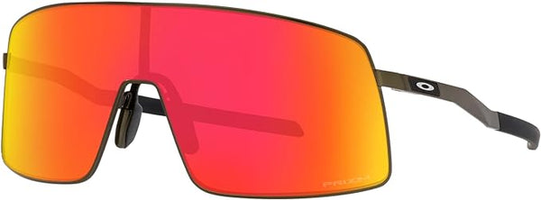 OAKLEY MEN'S SUTRO TI SATIN CARBON FRAME, PRIZM RUBY LENSES, OO6013 36