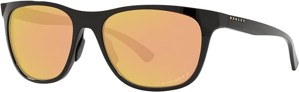 OAKLEY WOMEN'S LEADLINE SQUARE SUNGLASSES, POLISHED BLACK/PRIZM ROSE GOLD POLARIZED, OO9473 56