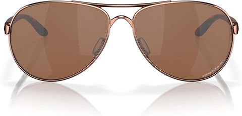 OAKLEY WOMEN'S FEEDBACK AVIATOR SUNGLASSES, ROSE GOLD/PRIZM TUNGSTEN POLARIZED, OO4079 59