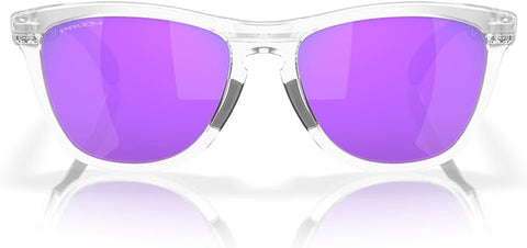 OAKLEY FROGSKINS RANGE ROUND SUNGLASSES, MATTE CLEAR/PRIZM VIOLET, OO9284 55