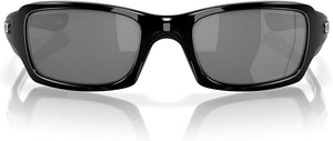 OAKLEY MEN'S  FIVES SQUARED RECTANGULAR SUNGLASSES, POLISHED BLACK/BLACK IRIDIUM POLARIZED, OO9238 54