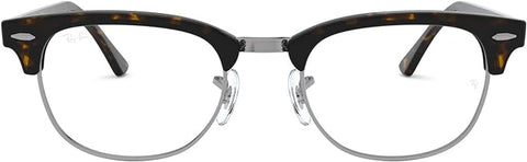 CLUBMASTER SQUARE PRESCRIPTION EYEGLASS FRAMES, DARK HAVANA/DEMO LENS, RX5154 51