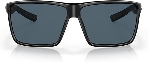 COSTA DEL MAR MAN SUNGLASSES MATTE BLACK FRAME, GRAY LENSES, 63