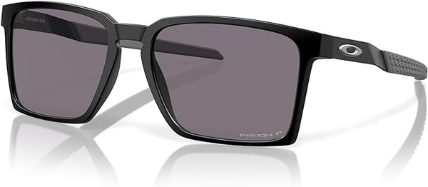 OAKLEY EXCHANGE SUN RECTANGULAR SUNGLASSES, SATIN BLACK/PRIZM GREY POLARIZED, OO9483 56