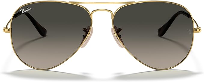 RAY-BAN CLASSIC AVIATOR SUNGLASSES, GOLD/LIGHT GREY GRADIENT DARK GREY, RB3025 58