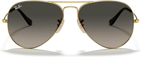 RAY-BAN CLASSIC AVIATOR SUNGLASSES, GOLD/LIGHT GREY GRADIENT DARK GREY, RB3025 62