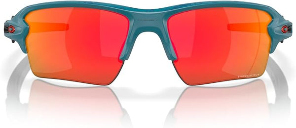 OAKLEY MEN'S FLAK 2.0 XL RECTANGULAR SUNGLASSES, MATTE BALSAM/PRIZM RUBY, OO9188 59