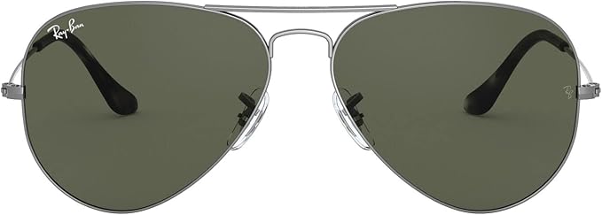 RAY-BAN AVIATOR CLASSIC Matte Grey/G-15 Green, 62-WF