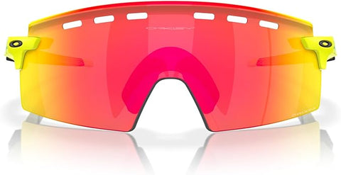 OAKLEY MEN'S  ENCODER STRIKE VENTED RECTANGULAR SUNGLASSES, INNER SPARK OLYMPIC MATTE TENNIS BALL YELLOW/PRIZM RUBY, OO9235 39