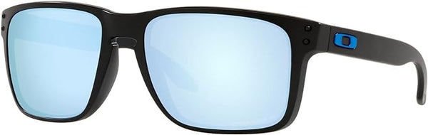 OAKLEY MEN'S HOLBROOK XL SQUARE SUNGLASSES, MATTE BLACK/PRIZM DEEP WATER POLARIZED, OO9417 59