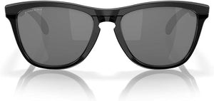 OAKLEY FROGSKINS RANGE LOW BRIDGE FIT ROUND SUNGLASSES, MATTE BLACK/BLACK INK/PRIZM BLACK, OO9284A  55