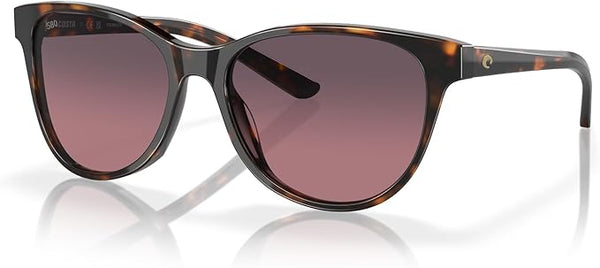 COSTA DEL MAR WOMAN SUNGLASSES TORTOISE FRAME, ROSE GRADIENT LENSES, 57