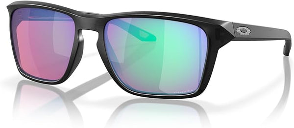 OAKLEY MEN'S SYLAS RECTANGULAR SUNGLASSES, MATTE BLACK INK/PRIZM GOLF, OO9448 57