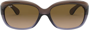 RAY-BAN WOMEN'S JACKIE OHH BUTTERFLY SUNGLASSES, BROWN GRADIENT LILAC/LIGHT BROWN GRADIENT BROWN, RB4101 58