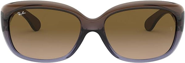 RAY-BAN WOMEN'S JACKIE OHH BUTTERFLY SUNGLASSES, BROWN GRADIENT LILAC/LIGHT BROWN GRADIENT BROWN, RB4101 58