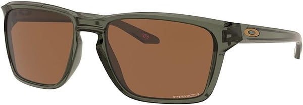 OAKLEY MEN'S SYLAS RECTANGULAR SUNGLASSES, OLIVE INK/PRIZM TUNGSTEN, OO9448 60