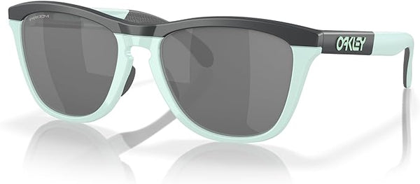 OAKLEY FROGSKINS RANGE ROUND SUNGLASSES, MATTE CARBON/BLUE MILKSHAKE/PRIZM BLACK, OO9284 55