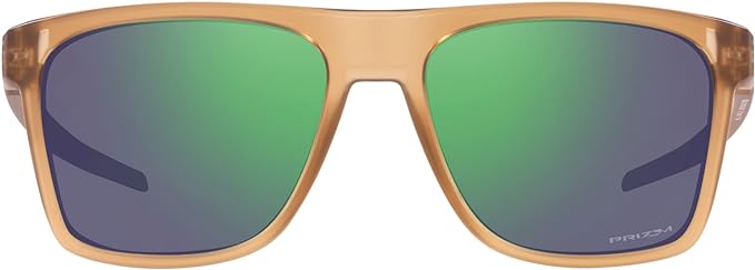 OAKLEY MEN'S LEFFINGWELL RECTANGULAR SUNGLASSES, MATTE SEPIA/PRIZM JADE, OO9100 57OAKLEY