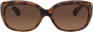 RAY-BAN WOMEN'S JACKIE OHH BUTTERFLY SUNGLASSES, HAVANA/LIGHT BROWN GRADIENT BLACK, RB4101 58