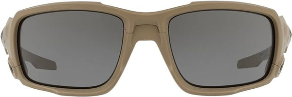 OAKLEY MEN'S BALLISTIC SHOCKTUBE RECTANGULAR SUNGLASSES, TERRAIN TAN/GREY, OO9329 61