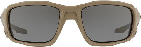 OAKLEY MEN'S BALLISTIC SHOCKTUBE RECTANGULAR SUNGLASSES, TERRAIN TAN/GREY, OO9329 61