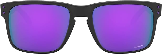 OAKLEY MEN'S HOLBROOK SQUARE SUNGLASSES, MATTE BLACK/PRIZM VIOLET, OO9102 55