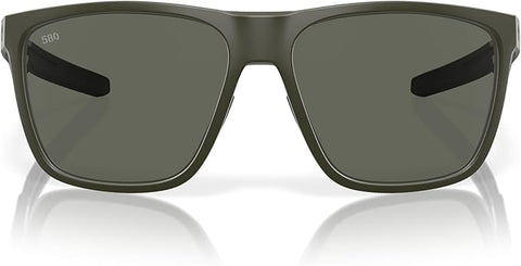 COSTA DEL MAR MEN'S FERG XL SUNGLASSES MATTE OLIVE/GRAY, 62