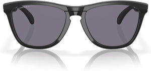 OAKLEY FROGSKINS RANGE LOW BRIDGE FIT ROUND SUNGLASSES, MATTE BLACK/PRIZM GREY, 0OO9284 55