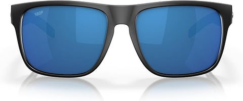 COSTA DEL MAR MAN SUNGLASSES, MATTE BLACK FRAME - BLUE MIRROR LENSES - 59