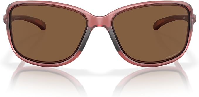 OAKLEY WOMEN'S COHORT RECTANGULAR SUNGLASSES, MATTE TRANSPARENT BERRY/PRIZM BRONZE, OO9301 61