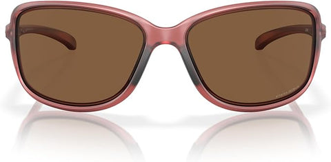 OAKLEY WOMEN'S COHORT RECTANGULAR SUNGLASSES, MATTE TRANSPARENT BERRY/PRIZM BRONZE, OO9301 61