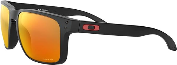 OAKLEY MEN'S HOLBROOK XL SQUARE SUNGLASSES, MATTE BLACK/PRIZM RUBY, OO9417 59