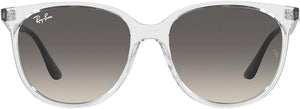 RAY-BAN WOMEN'S SQUARE SUNGLASSES, TRANSPARENT/GREY GRADIENT, RB4378 54