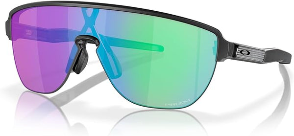 OAKLEY MEN'S  CORRIDOR RECTANGULAR SUNGLASSES, MATTE BLACK INK/PRIZM GOLF, 0OO9248 42