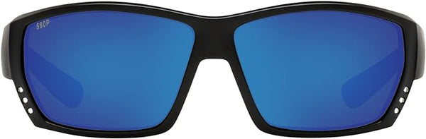 COSTA DEL MAR TUNA ALLEY READERS MAN SUNGLASSES ,MATTE BLACK/BLUE MIRROR, 62