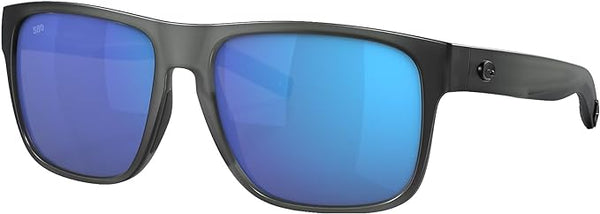 COSTA DEL MAR MENS SPEARO XL FISHING AND WATERSPORTS SQUARE SUNGLASSES, MATTE SMOKE CRYSTAL, 59