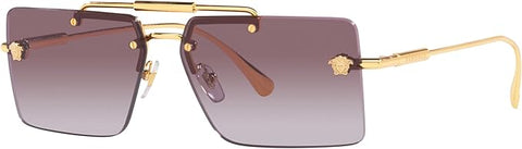 VERSACE WOMAN SUNGLASSES GOLD FRAME, VIOLET GRADIENT LENSES, 60