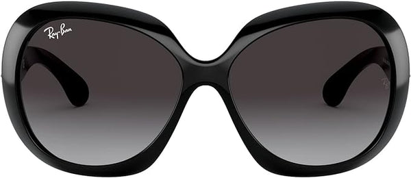 RAY-BAN WOMEN'S JACKIE OHH II BUTTERFLY SUNGLASSES, BLACK/LIGHT GREY GRADIENT DARK GREY, RB4098 60